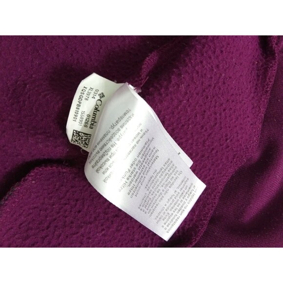 Columbia Women's Large By The Lake Plush Fleece Full Zip Jacket Coat Purple - Picture 7 of 11